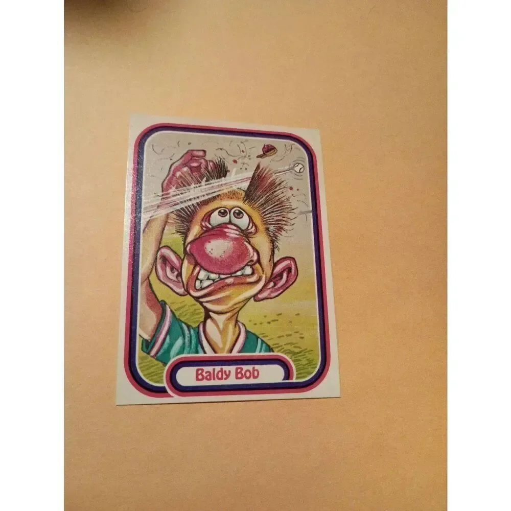 1988 Leaf Awesome All Stars Trading Card 19 Baldy Bob Baseball Parody